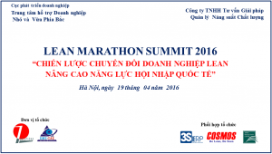 Tài liệu hội nghị Lean Marathon Summit 2016